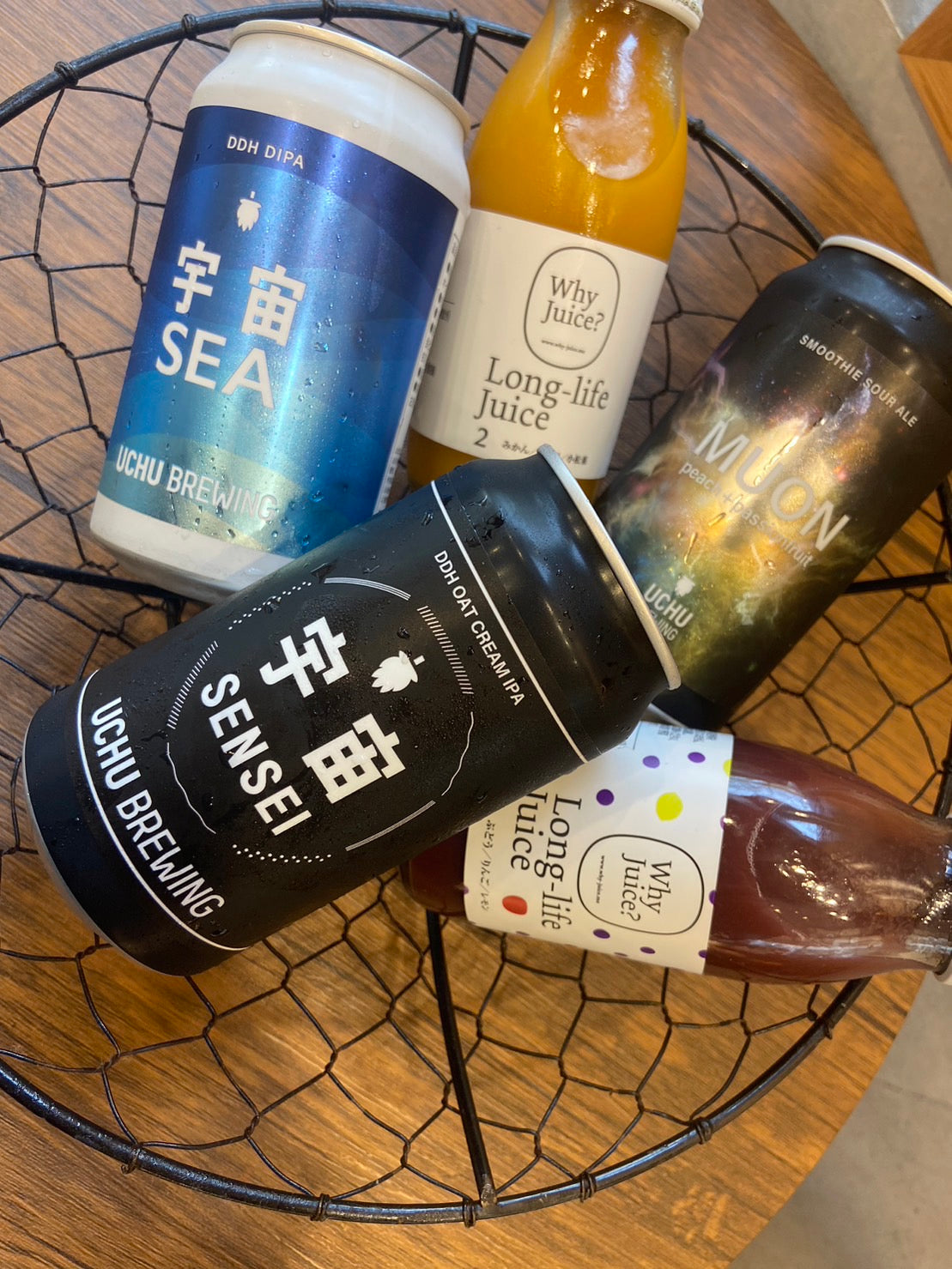 【3セット限定販売】人気の宇宙ビール3本とLong-life Juice:2種類無添加ジュースのミックスセット