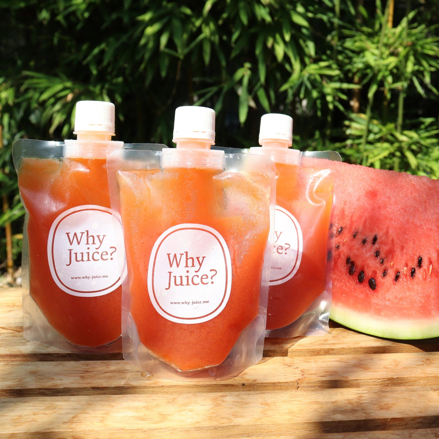 夏季限定!神奈川県三浦産スイカを使ったFrozen Cold Pressed Juice 【Mid Summer】と石垣島パイナップルを使った【Pine Aid】6本セット