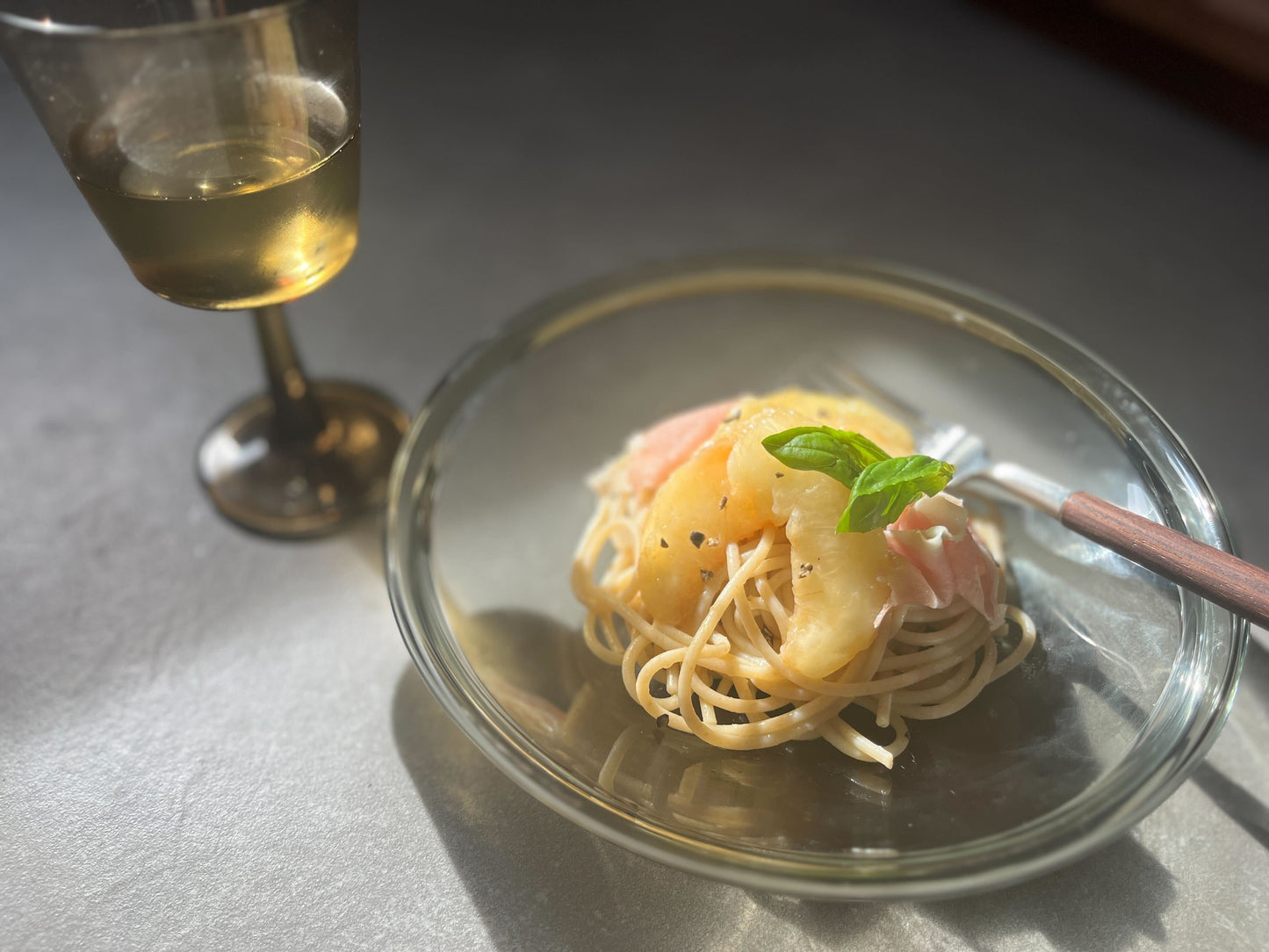 【かんたんおいしいレシピVol.6 桃の冷製パスタ】パスタと調味料セット