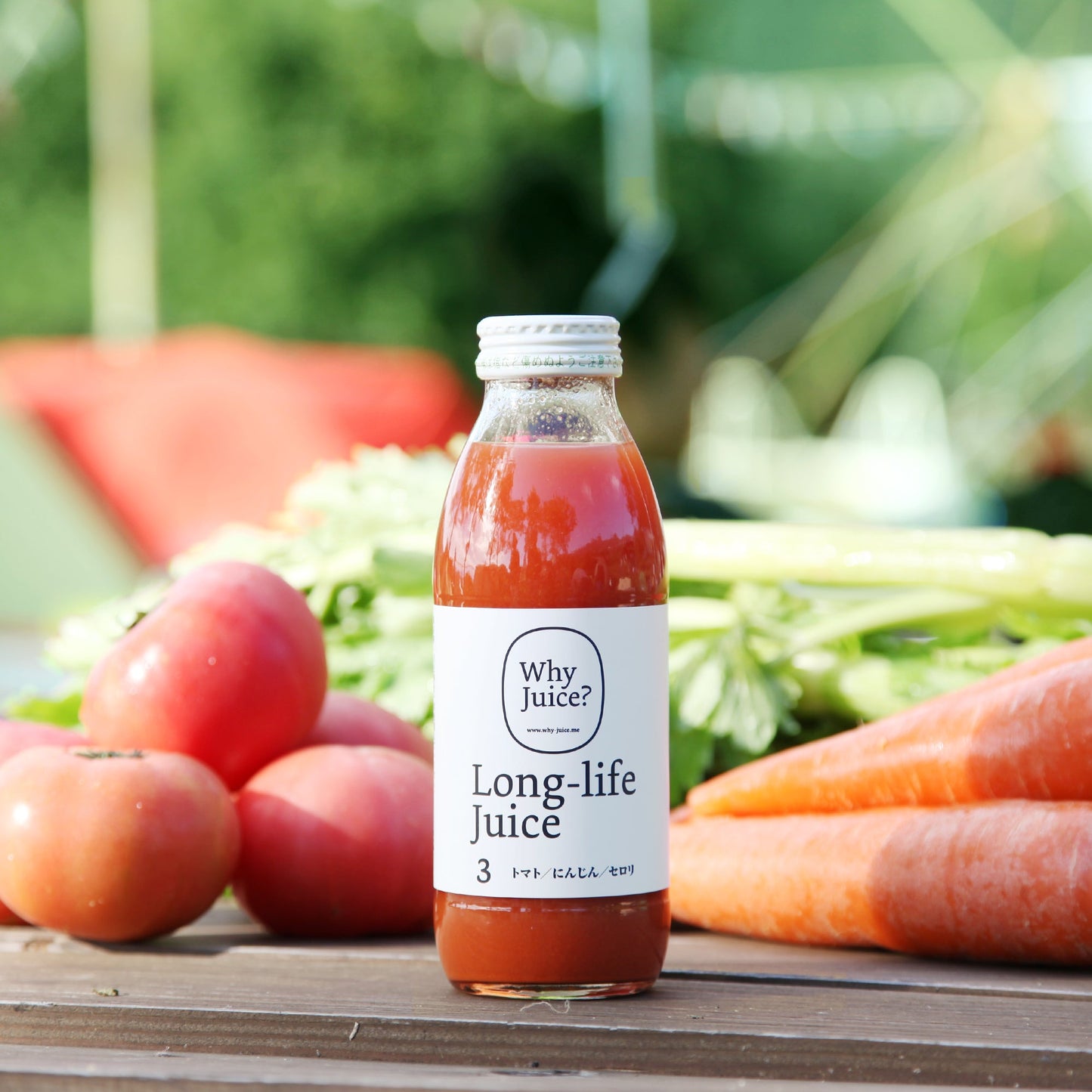 【無添加ジュース】Long-life Juice ご自宅向けお得20本セット(にんじん、みかん、トマト、ぶどう、ビーツ)