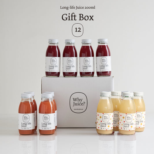 【お年賀ギフト】Long-life Juice 12本ギフトボックス (にんじん、ビーツ、梨)