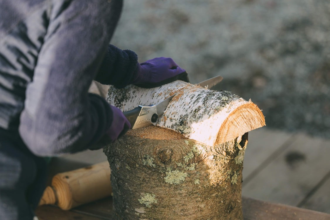 【イベント終了】【Work Shop】生木の木工グリーンウッドワーク　-小枝のフォーク/いろいろ樹皮の鍋敷きづくり-